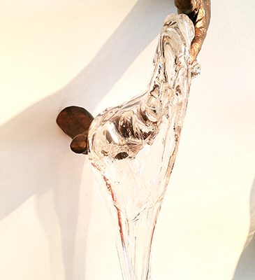 Miles Van Rensselaer Glass and bronze art at Habatat Galleries Florida