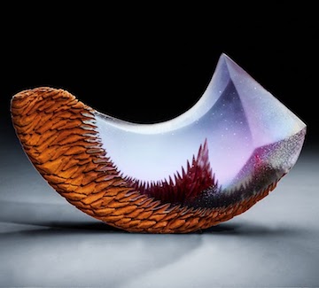 Alex Bernstein glass art at Habatat Galleries
