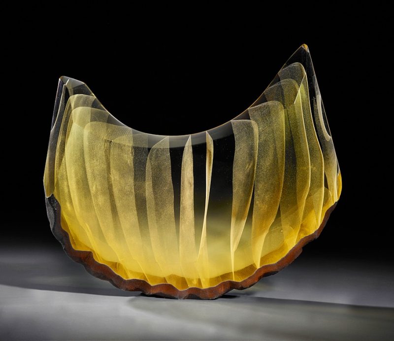 Alex Bernstein glass sculpture