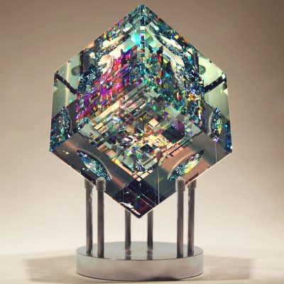 Jack Storms glass sculpture at Habatat Galleries Florida