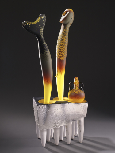 Jose Chardiet glass sculpture