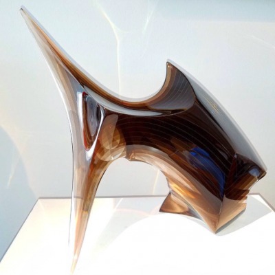 Sculpture of laminated layers by Javier Gomez
