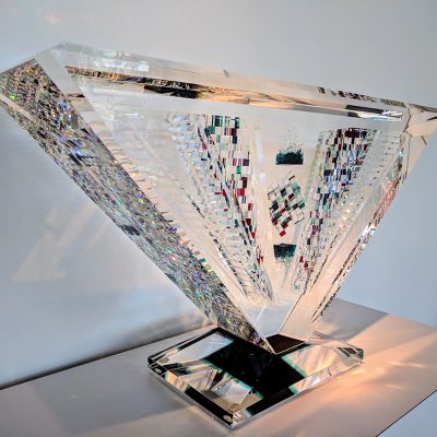 Jon Kuhn glass art at Habatat Galleries