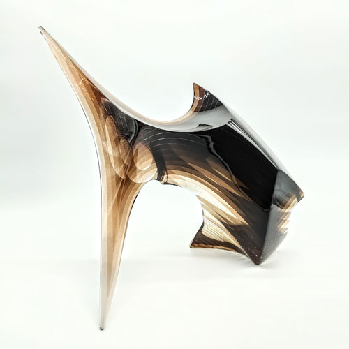 Javier glass sculpture available at Habatat Galleries, FL
