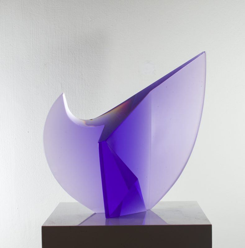 Vladimira Klumpar cast glass sculpture