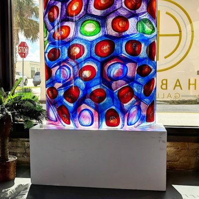 Stephen Powell glass sculpture available at Habatat Galleries