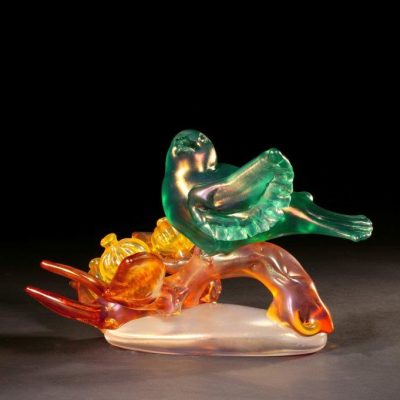 Glass sculpture by Richard Jolley