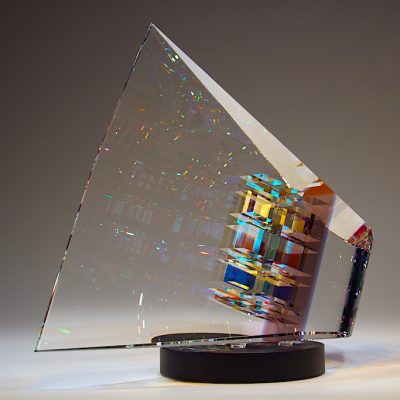 Jack Storms glass sculpture at Habatat Galleries Florida