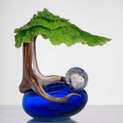 Eli Cecil glass sculpture