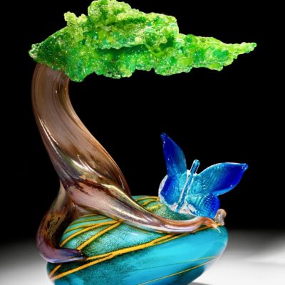 Eli Cecil glass sculpture