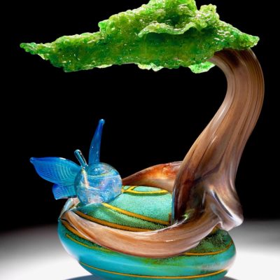 Eli Cecil glass bonsai