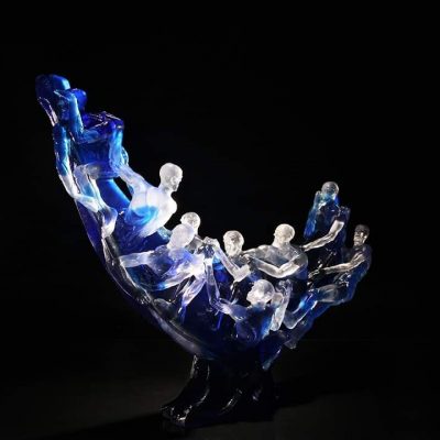 Stephen Pon cast glass sculpture