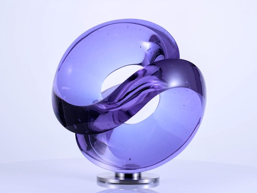 Vlastimil Beranek cast glass sculpture