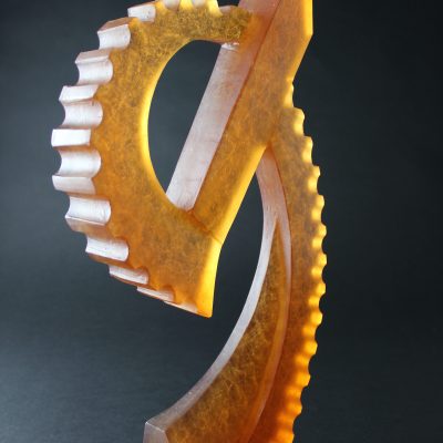 Chad Holliday glass sculpture