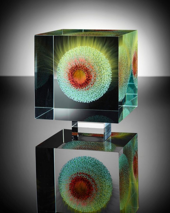 Wilfried Grootens glass sculpture