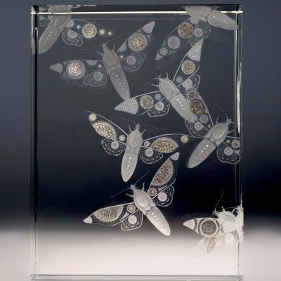 Nancy Sutcliffe engraved glass art