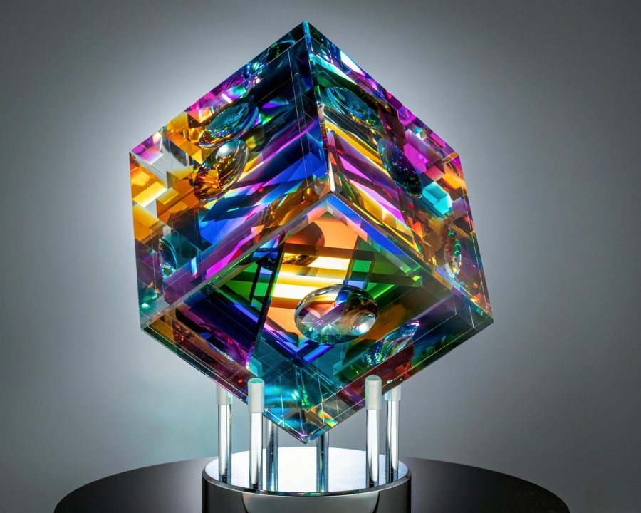 Jeffery Honsberger glass sculpture