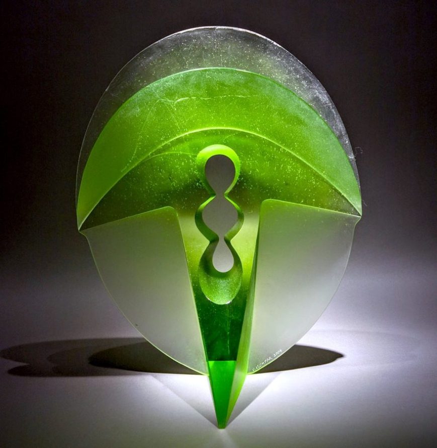 Vladimira Klumpar Glass sculpture at HABATAT GALLERIES